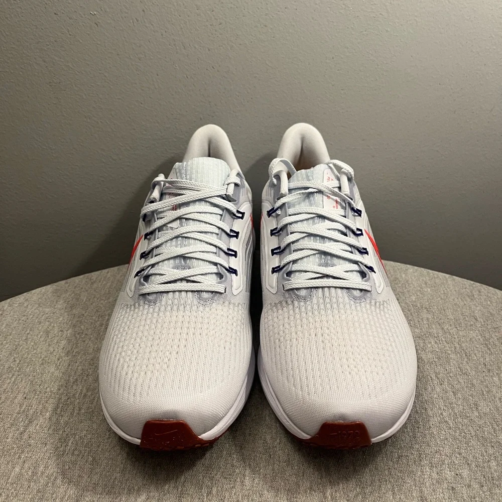 Nike Air Zoom Pegasus 39 Grey Bright Crimson Running Men's Shoe Size 10.5 - Picture 4 of 11